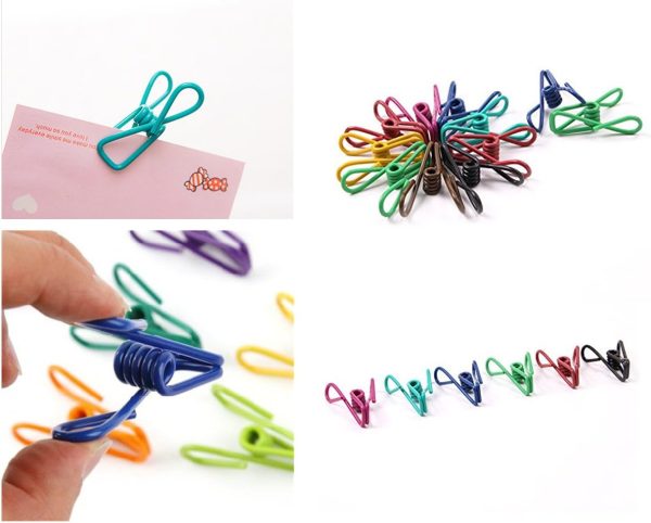 30 Pcs 2 Inch 10 Different Random Colors Chip Clips - Image 7