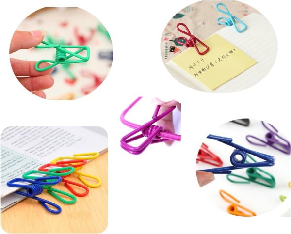 30 Pcs 2 Inch 10 Different Random Colors Chip Clips - Image 9