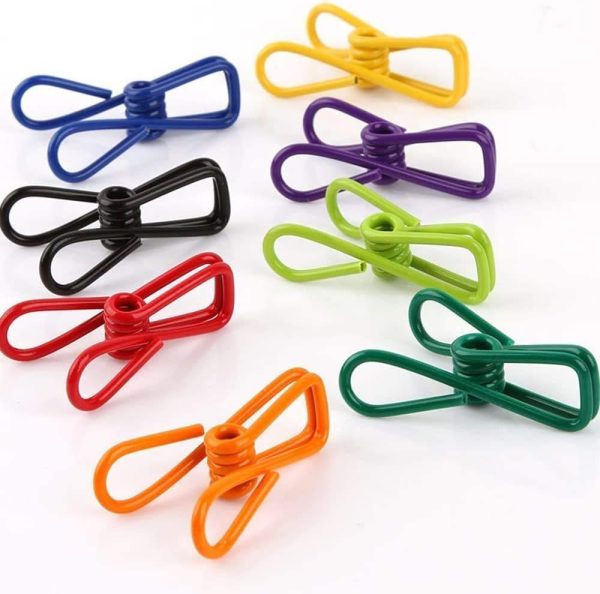 30 Pcs 2 Inch 10 Different Random Colors Chip Clips - Image 5