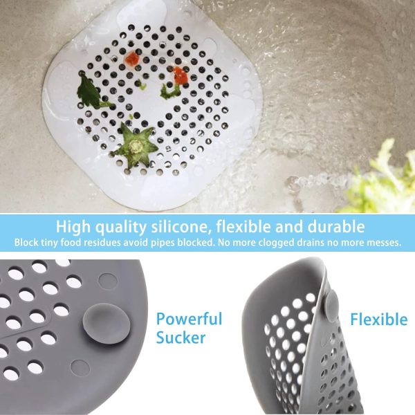 4 Pack Drain Hair Catcher Durable - Image 3