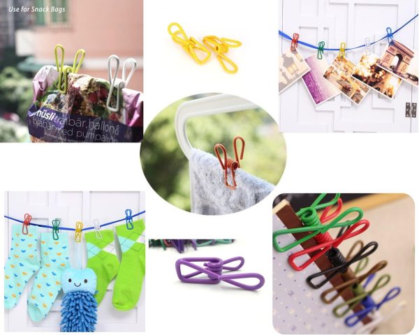30 Pcs 2 Inch 10 Different Random Colors Chip Clips - Image 3