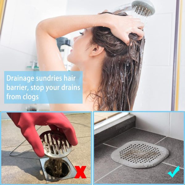 4 Pack Drain Hair Catcher Durable - Image 4