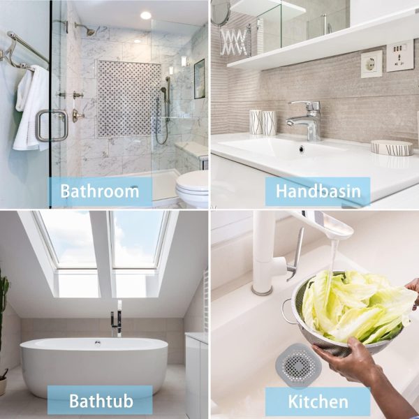 4 Pack Drain Hair Catcher Durable - Image 5