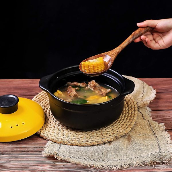 Zulay Kitchen 6-Piece Wooden Spoons - Image 2