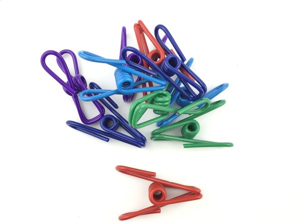30 Pcs 2 Inch 10 Different Random Colors Chip Clips - Image 2